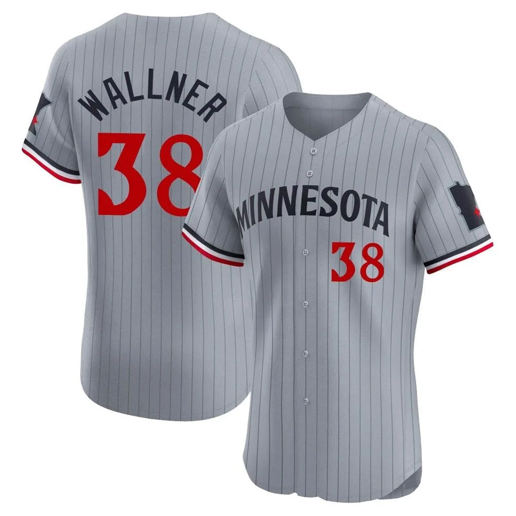 Tlead M.Twins #38 Matt Wallner Player Gray Home Limited Elite Stitched Jerseys