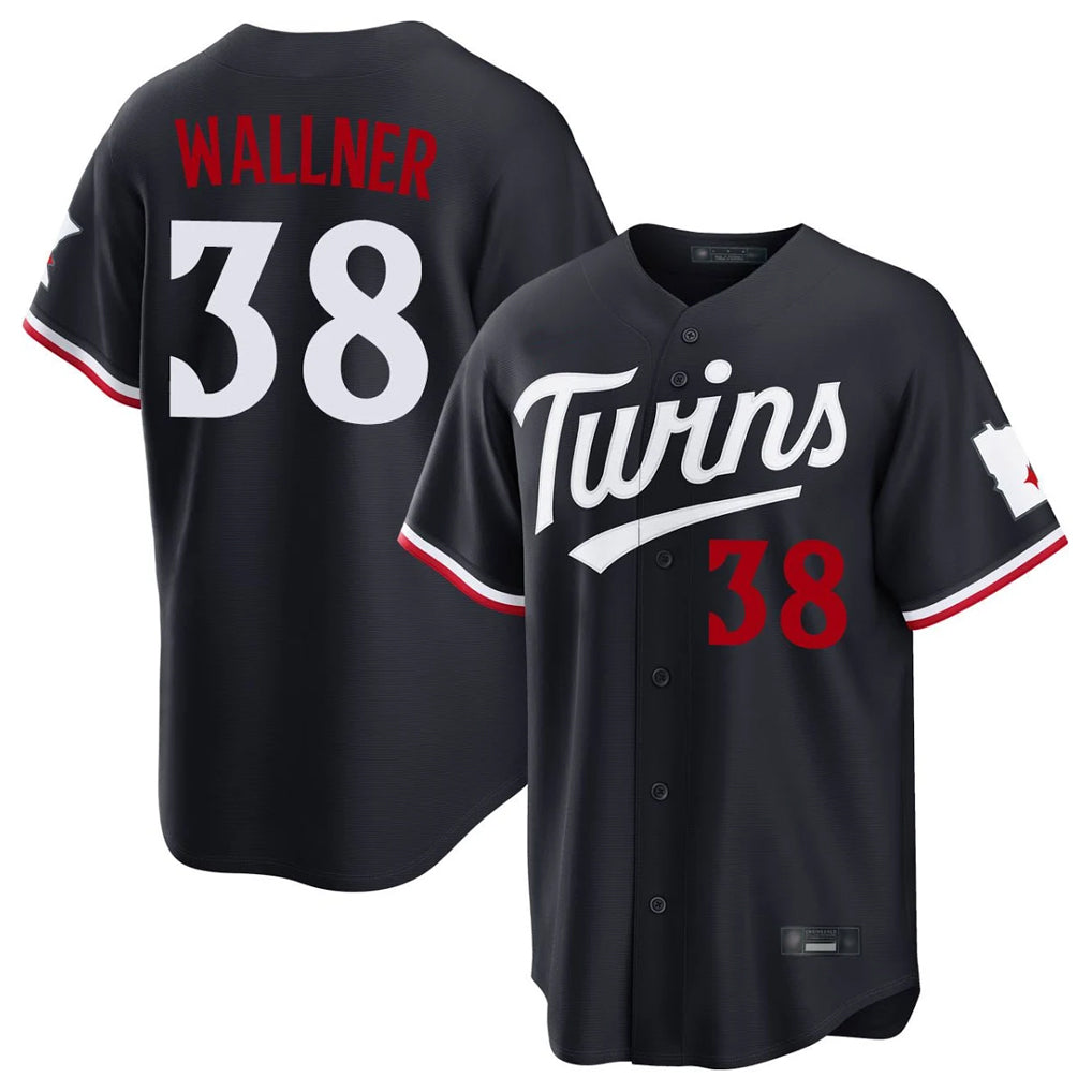 Tlead M.Twins #38 Matt Wallner Player Navy Home Game Stitched Jerseys