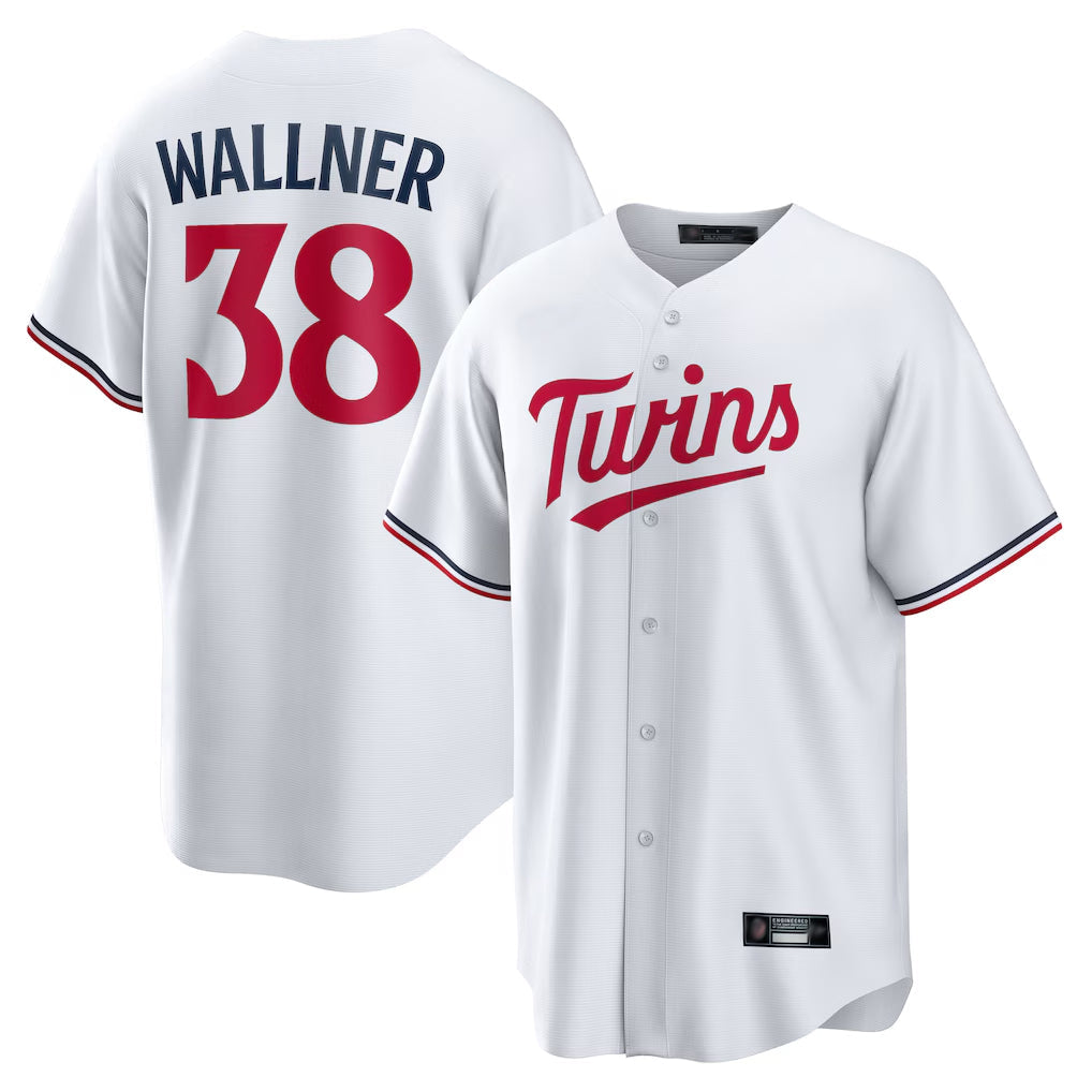 Tlead M.Twins #38 Matt Wallner Player White Home Game Stitched Jerseys