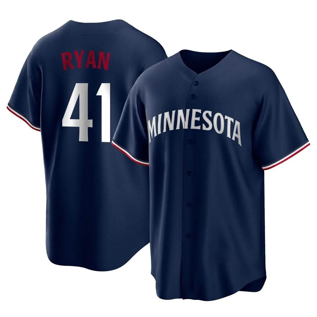 Tlead M.Twins #41 Joe Ryan Player Navy Replica Alternate Home Stitched Jerseys