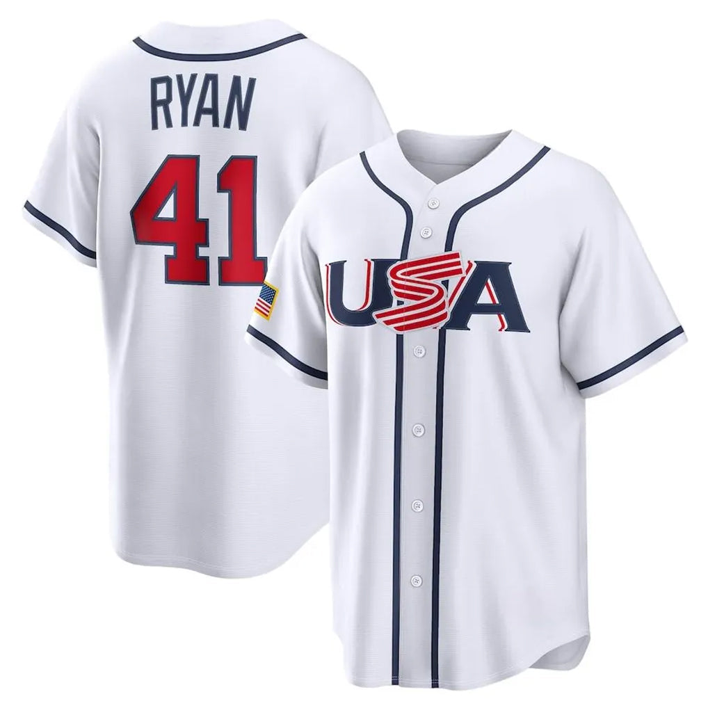 Tlead M.Twins #41 Joe Ryan Player White USA 2026 World Classic Limited Home Stitched Jerseys