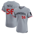 Tlead M.Twins #56 Josh Bell Player Gray Home Limited Elite Stitched Jerseys