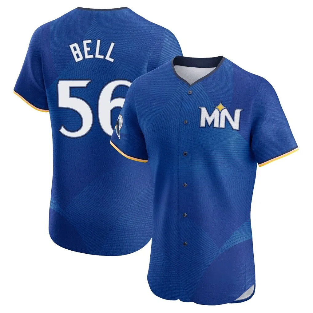 Tlead M.Twins #56 Josh Bell Player Royal City Connect Limited Elite Home Stitched Jerseys