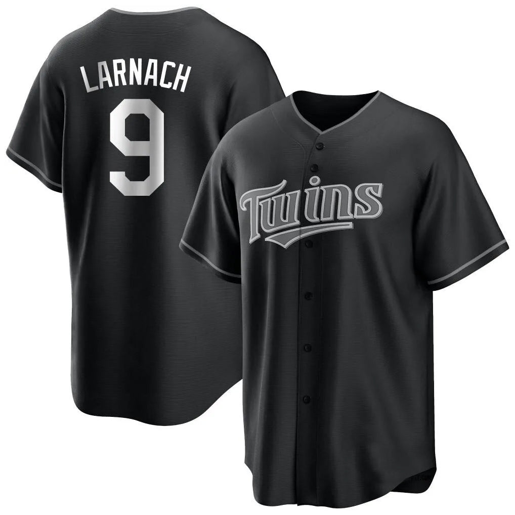Tlead M.Twins #9 Trevor Larnach Player Black Home Game Stitched Jerseys
