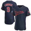 Tlead M.Twins #9 Trevor Larnach Player Navy 60th Home Limited Elite Stitched Jerseys