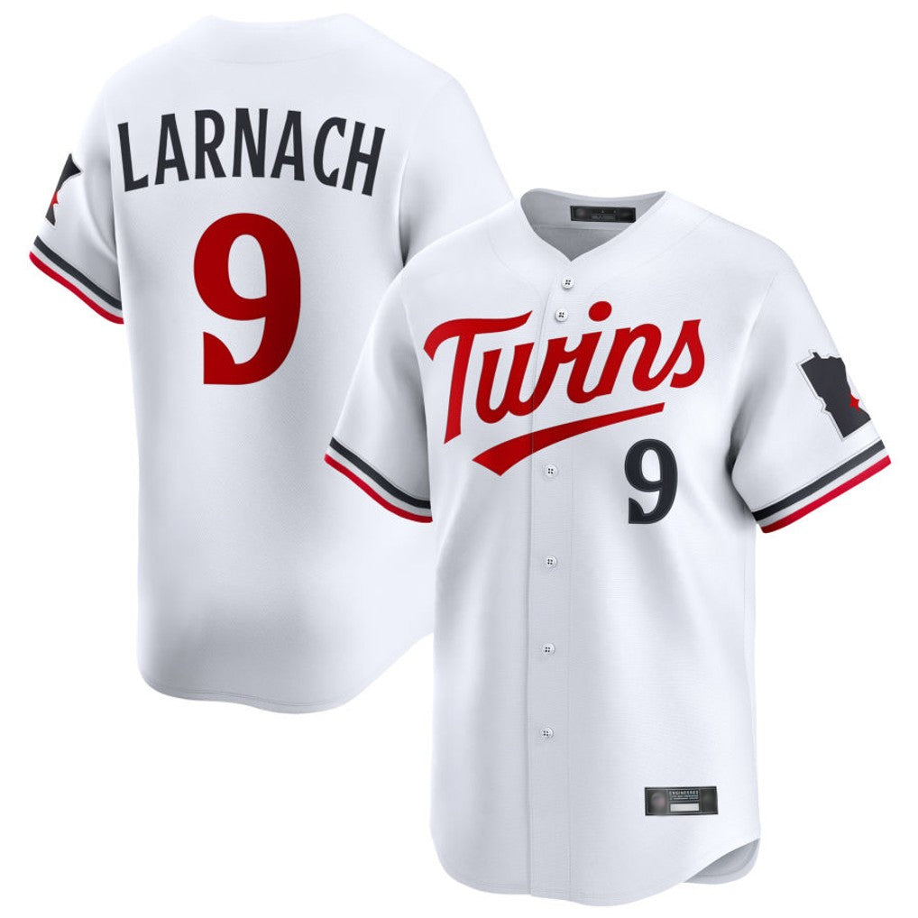 Tlead M.Twins #9 Trevor Larnach Player White Home Limited Stitched Jerseys