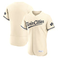 Tlead Minnesota Twins Blank Player Cream Home Limited Elite Stitched Jerseys