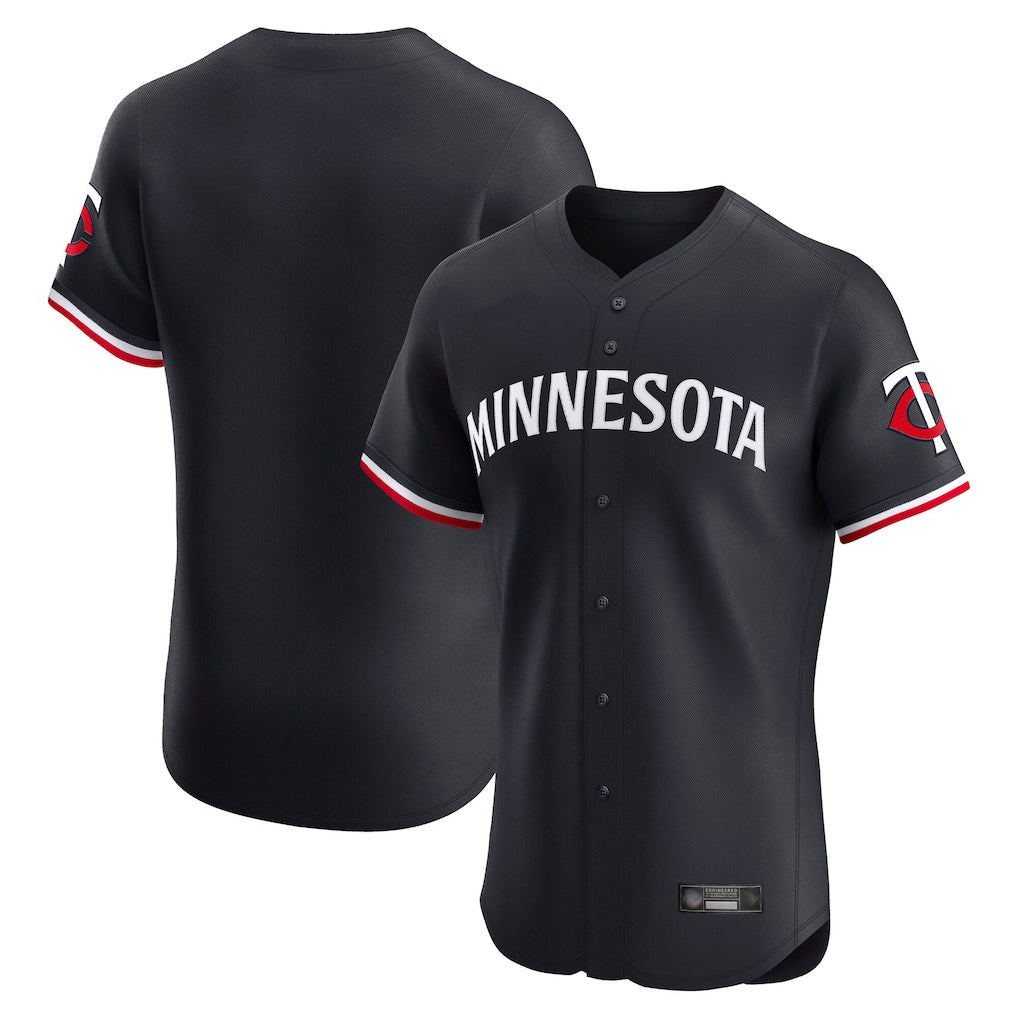 Tlead Minnesota Twins Blank Player Navy Home Limited Elite Stitched Jerseys