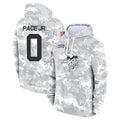 Tlead MN.Vikings #0 Ivan Pace Jr. Player Arctic Camo Salute to Service Pullover Hoodies Limited Game Stitched Jerseys
