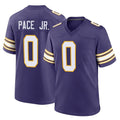 Tlead MN.Vikings #0 Ivan Pace Jr. Player Purple Classic Home Game Stitched Jerseys