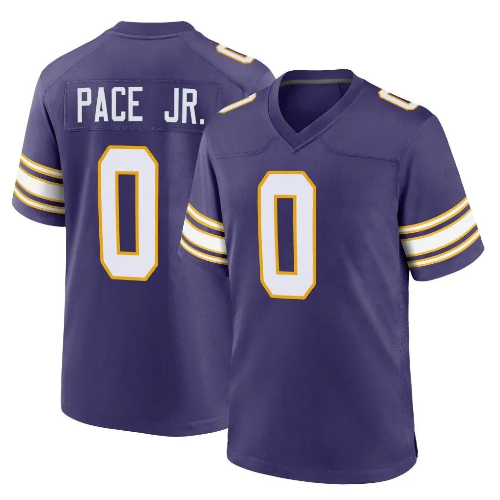 Tlead MN.Vikings #0 Ivan Pace Jr. Player Purple Classic Home Game Stitched Jerseys