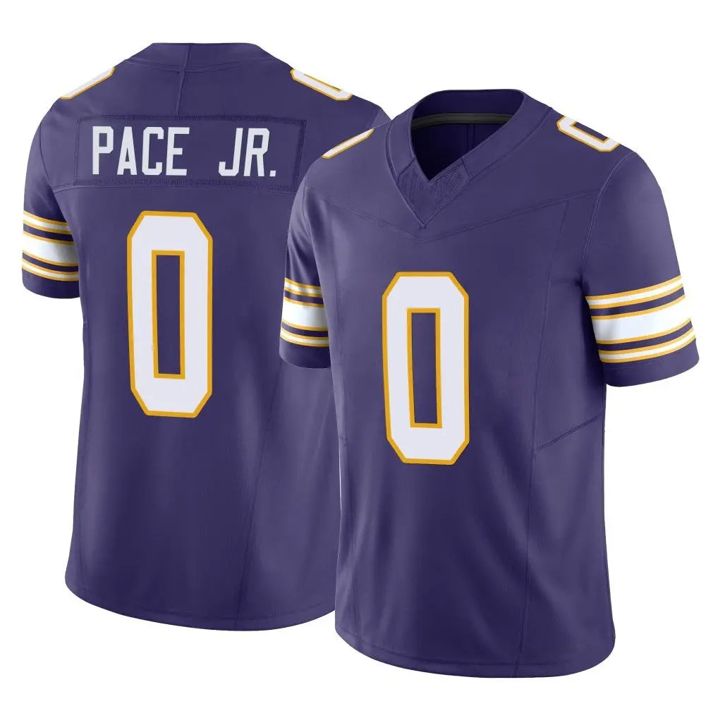 Tlead MN.Vikings #0 Ivan Pace Jr. Player Purple Limited Classic Vapor F.U.S.E. Home Game Stitched Jerseys