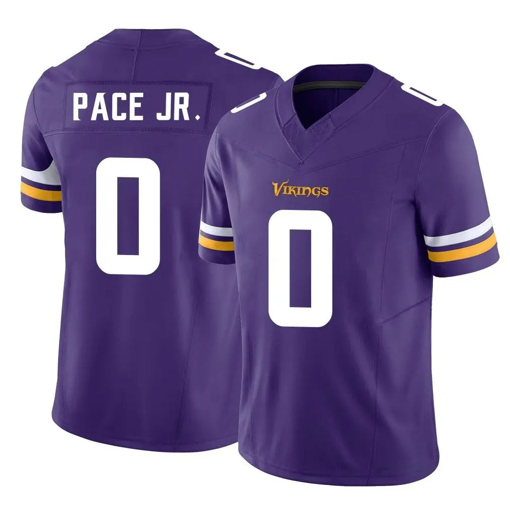 Tlead MN.Vikings #0 Ivan Pace Jr. Player Purple Limited Vapor F.U.S.E. Home Game Stitched Jerseys