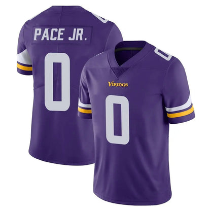 Tlead MN.Vikings #0 Ivan Pace Jr. Player Purple Limited Vapor Untouchable Home Game Stitched Jerseys