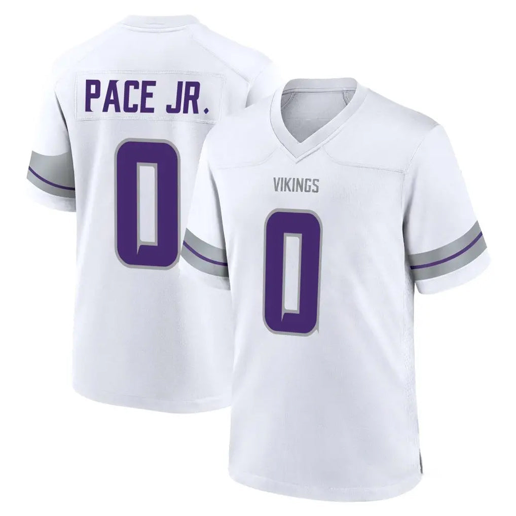 Tlead MN.Vikings #0 Ivan Pace Jr. Player White Alternate Home Game Stitched Jerseys
