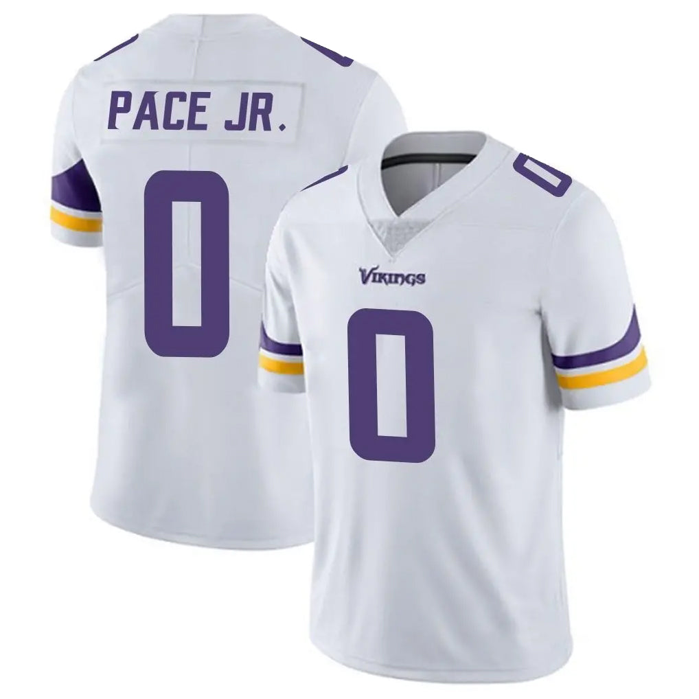 Tlead MN.Vikings #0 Ivan Pace Jr. Player White Limited Vapor Untouchable Home Game Stitched Jerseys