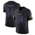 Tlead MN.Vikings #14 Jauan Jennings Player Black Impact LImited Home Game Stitched Jerseys