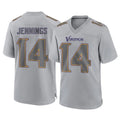 Tlead MN.Vikings #14 Jauan Jennings Player Gray Atmosphere Fashion Home Game Stitched Jerseys
