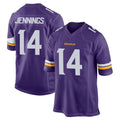 Tlead MN.Vikings #14 Jauan Jennings Player Purple Home Game Stitched Jerseys