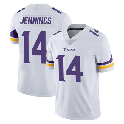 Tlead MN.Vikings #14 Jauan Jennings Player White Limited Vapor Untouchable Home Game Stitched Jerseys