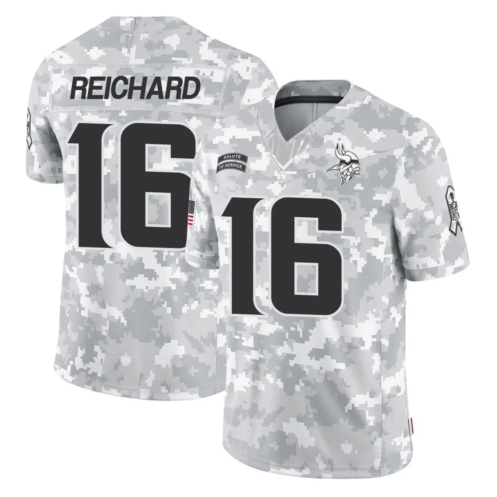 Tlead MN.Vikings #16 Will Reichard Player Arctic Camo Salute To Service Limited Game Stitched Jerseys
