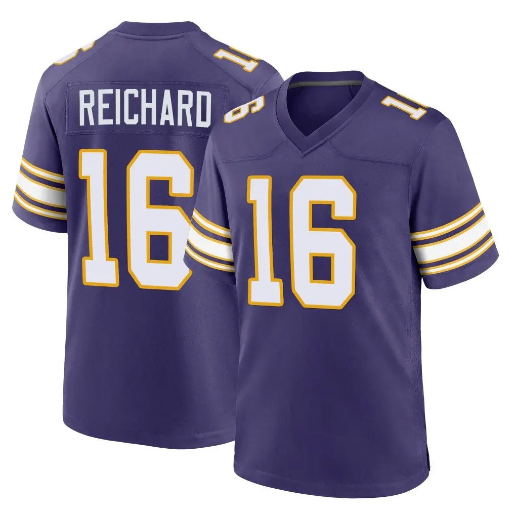 Tlead MN.Vikings #16 Will Reichard Player Purple Classic Home Game Stitched Jerseys