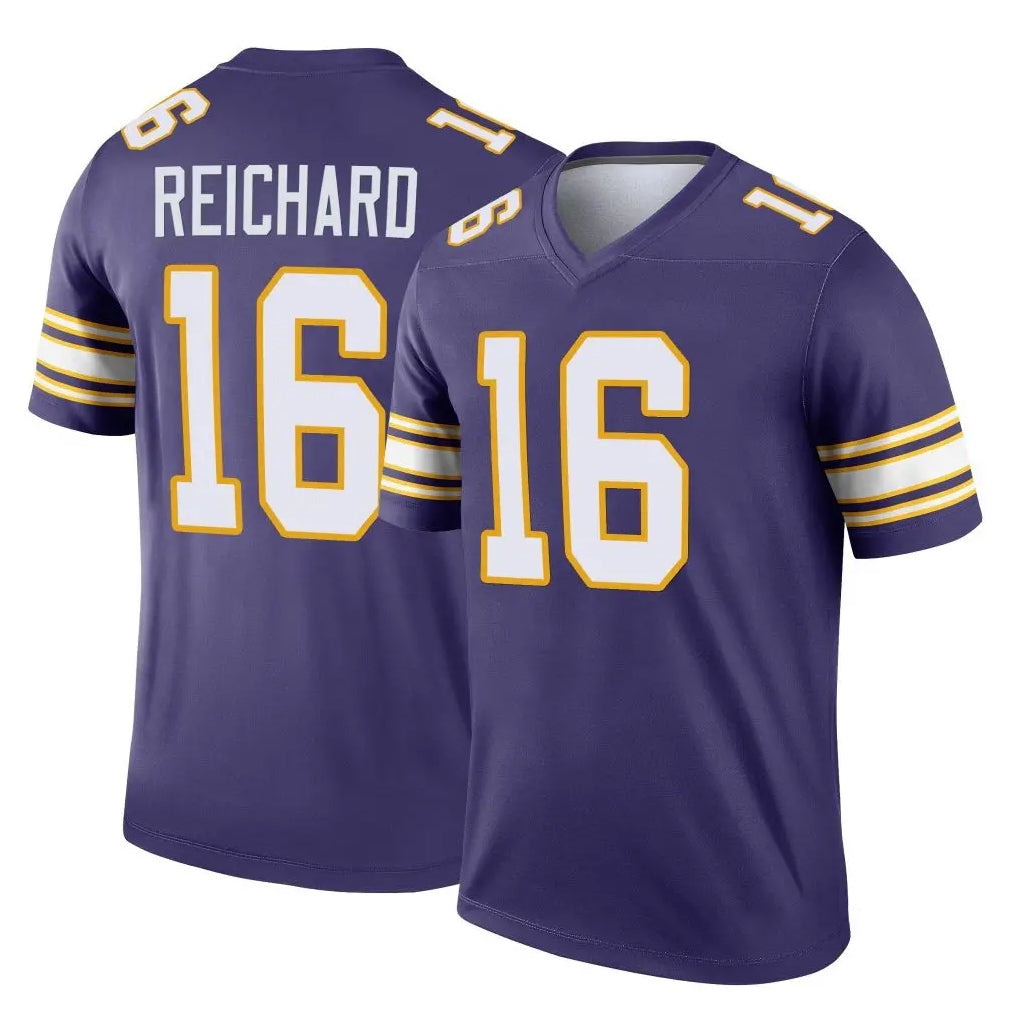 Tlead MN.Vikings #16 Will Reichard Player Purple Limited Classic Home Game Stitched Jerseys