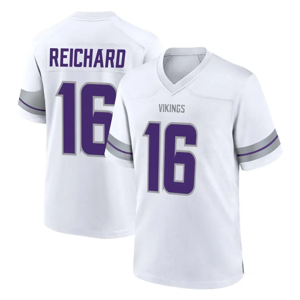 Tlead MN.Vikings #16 Will Reichard Player White Alternate Home Game Stitched Jerseys