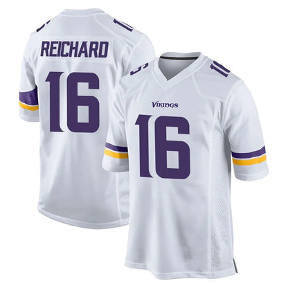 Tlead MN.Vikings #16 Will Reichard Player White Home Game Stitched Jerseys