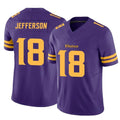 Tlead MN.Vikings #18 Justin Jefferson Player Purple Limited Alternate Vapor F.U.S.E. Home Game Stitched Jerseys