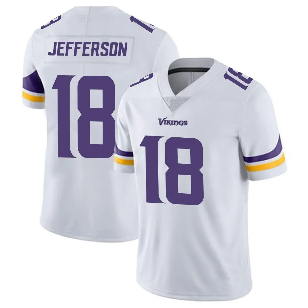 Tlead MN.Vikings #18 Justin Jefferson Player White Limited Vapor Untouchable Home Game Stitched Jerseys
