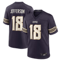 Tlead MN.Vikings #18 Justin Jefferson Purple 2026 Rivalries Collection Game Stitched Jerseys