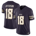 Tlead MN.Vikings #18 Justin Jefferson Purple 2026 Rivalries Collection Limited Stitched Jerseys