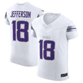 Tlead MN.Vikings #18 Justin Jefferson White Alternate Vapor F.U.S.E. Elite Player American Stitched Jerseys