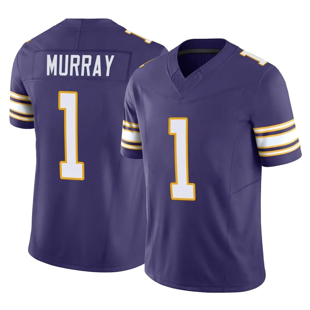 Tlead MN.Vikings #1 Kyler Murray Player Purple Limited Classic Vapor F.U.S.E. Home Game Stitched Jerseys