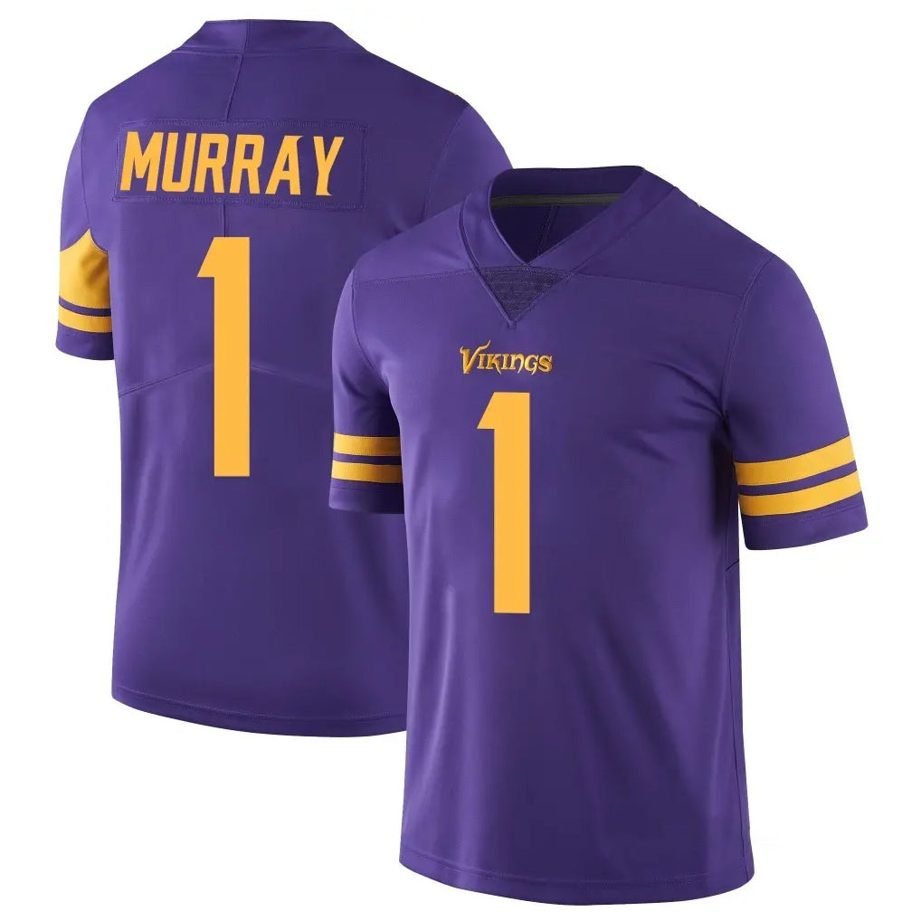 Tlead MN.Vikings #1 Kyler Murray Player Purple Limited Color Rush Home Game Stitched Jerseys