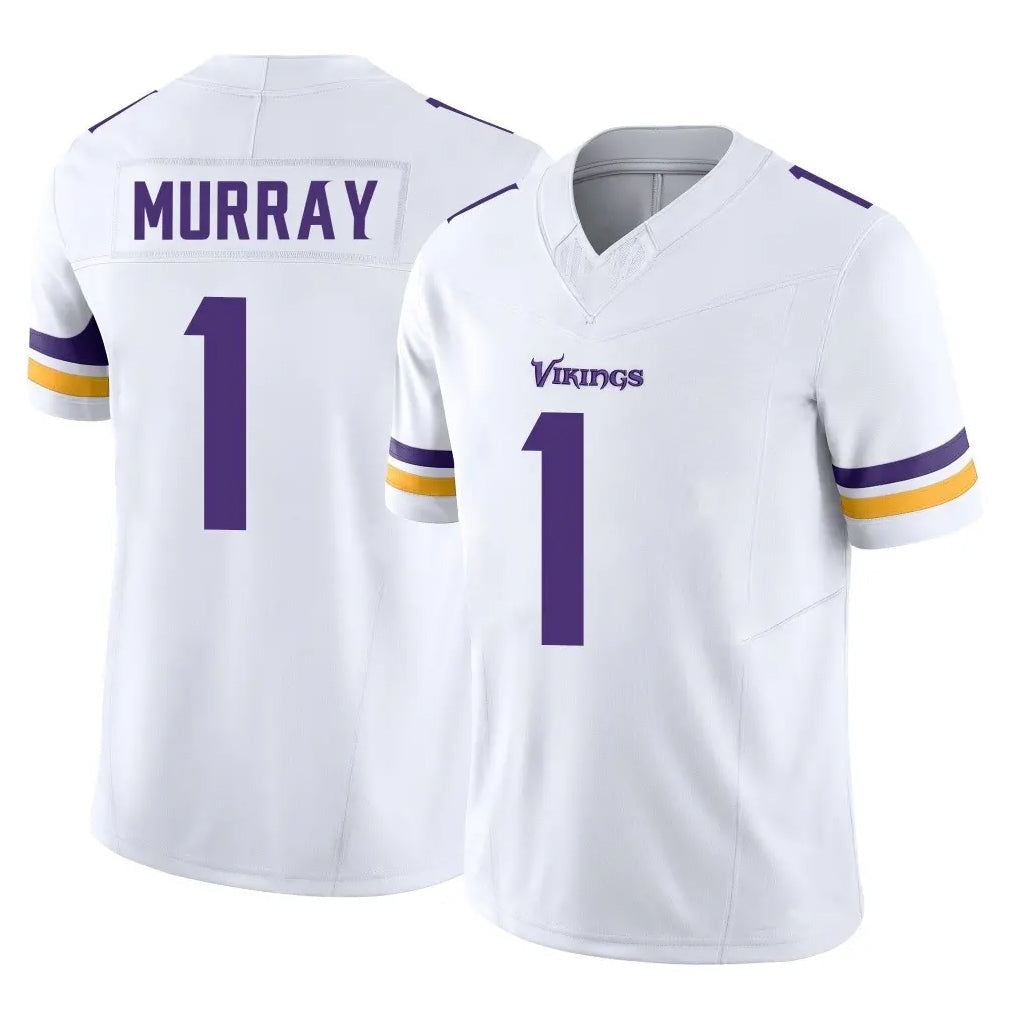 Tlead MN.Vikings #1 Kyler Murray Player White Limited Vapor F.U.S.E. Home Game Stitched Jerseys