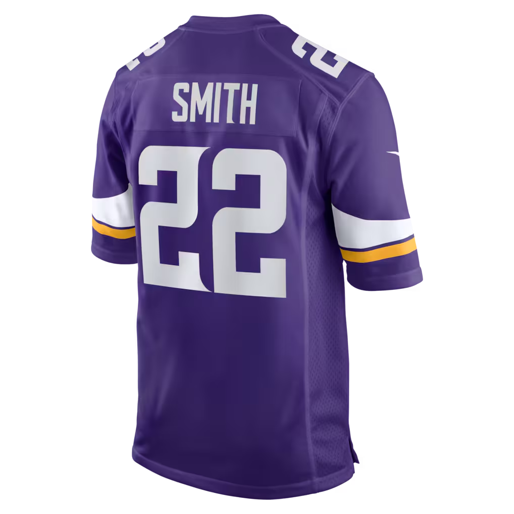 Tlead MN.Vikings #22 Harrison Smith Purple Game Stitched Jerseys