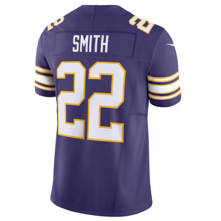 Tlead MN.Vikings #22 Harrison Smith Purple Vapor F.U.S.E. Limited Jersey Stitched American Stitched Jersey