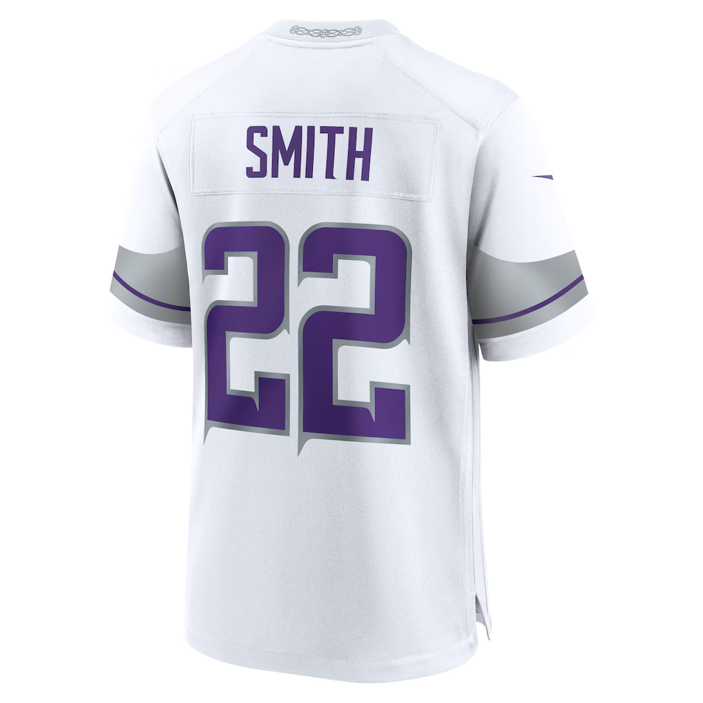 Tlead MN.Vikings #22 Harrison Smith White Alternate Game Stitched Jerseys