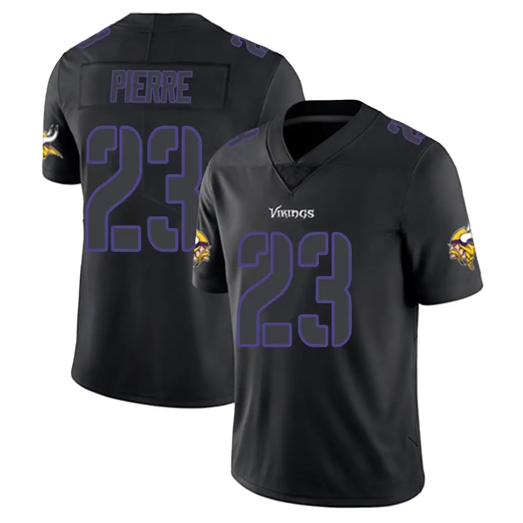 Tlead MN.Vikings #23 James Pierre Player Black Impact LImited Home Game Stitched Jerseys