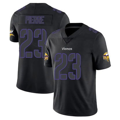 Tlead MN.Vikings #23 James Pierre Player Black Impact LImited Home Game Stitched Jerseys
