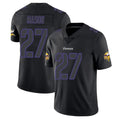 Tlead MN.Vikings #27 Jordan Mason Player Black Impact LImited Home Game Stitched Jerseys