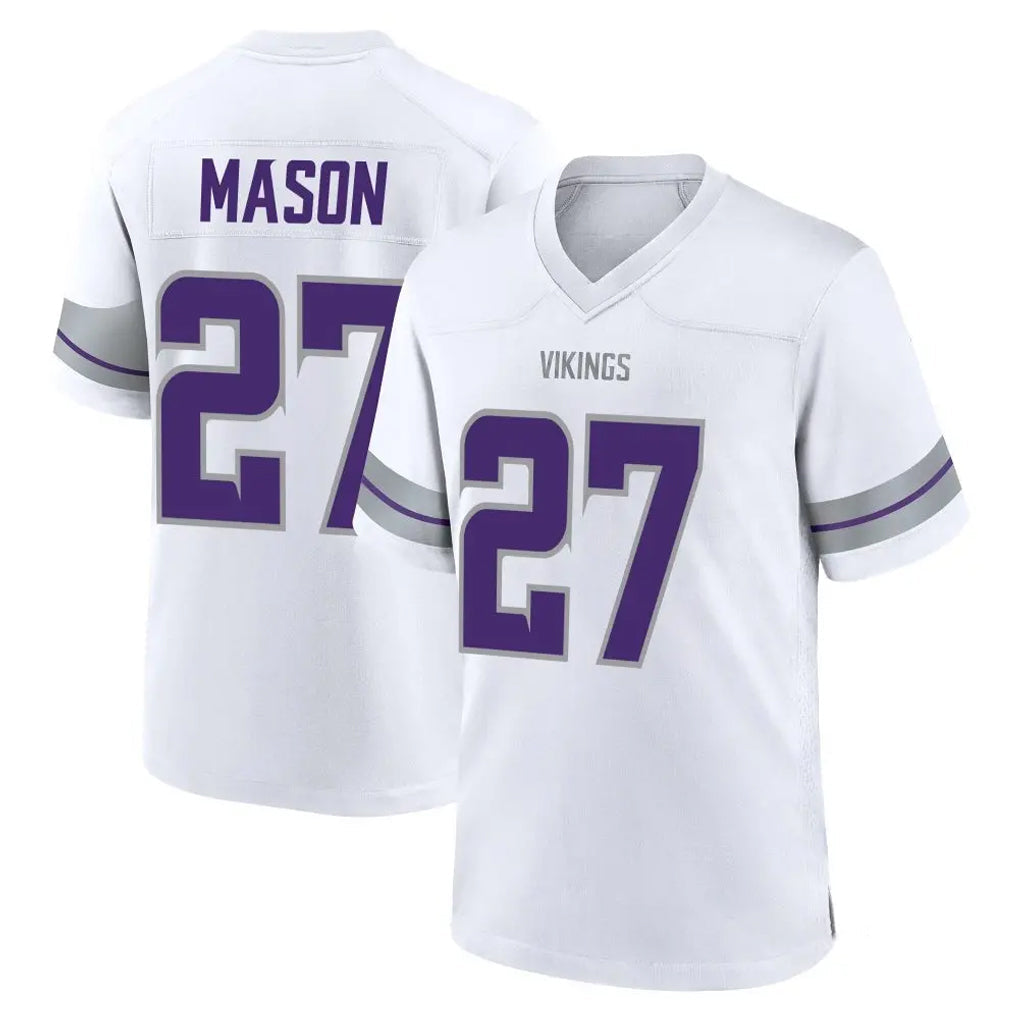 Tlead MN.Vikings #27 Jordan Mason Player White Alternate Home Game Stitched Jerseys