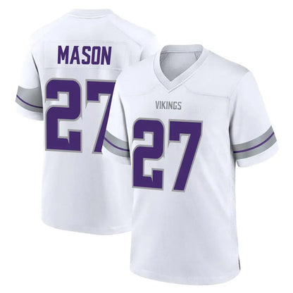 Tlead MN.Vikings #27 Jordan Mason Player White Alternate Home Game Stitched Jerseys