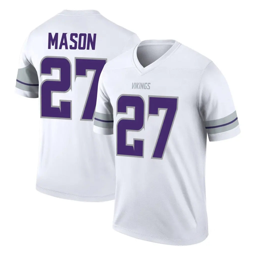 Tlead MN.Vikings #27 Jordan Mason Player White Alternate Legend Home Game Stitched Jerseys
