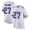 Tlead MN.Vikings #27 Jordan Mason Player White Home Game Stitched Jerseys