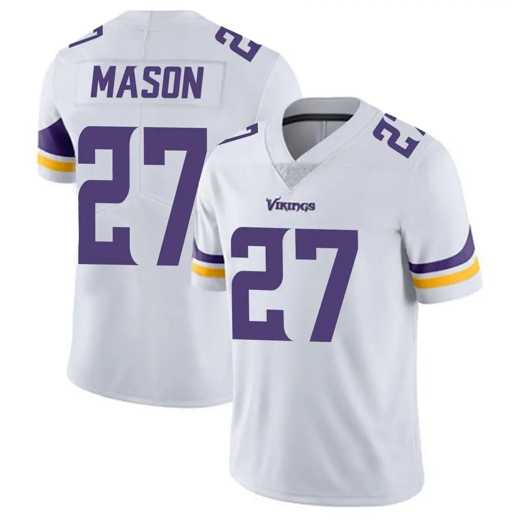 Tlead MN.Vikings #27 Jordan Mason Player White Limited Vapor Untouchable Home Game Stitched Jerseys