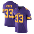Tlead MN.Vikings #33 Aaron Jones Sr. Player Purple Limited Color Rush Home Game Stitched Jerseys