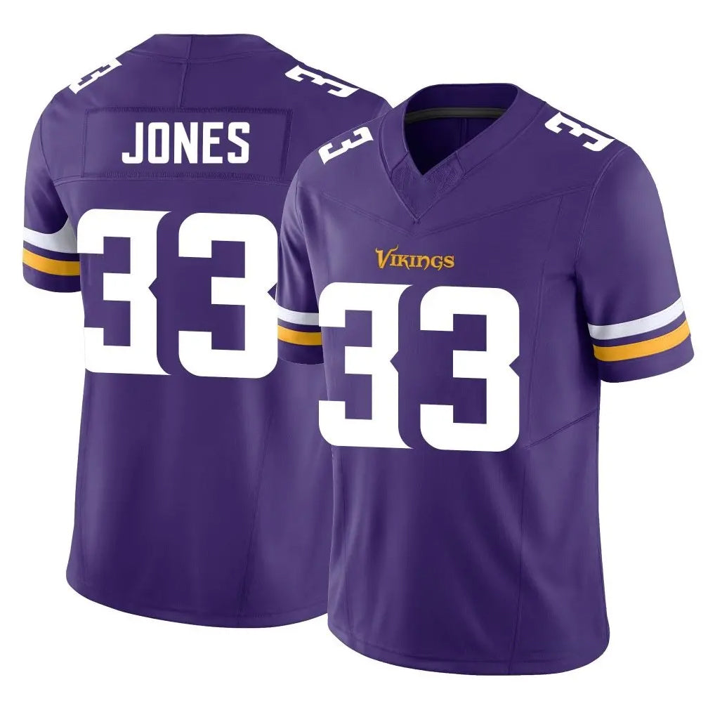 Tlead MN.Vikings #33 Aaron Jones Sr. Player Purple Limited Vapor F.U.S.E. Home Game Stitched Jerseys
